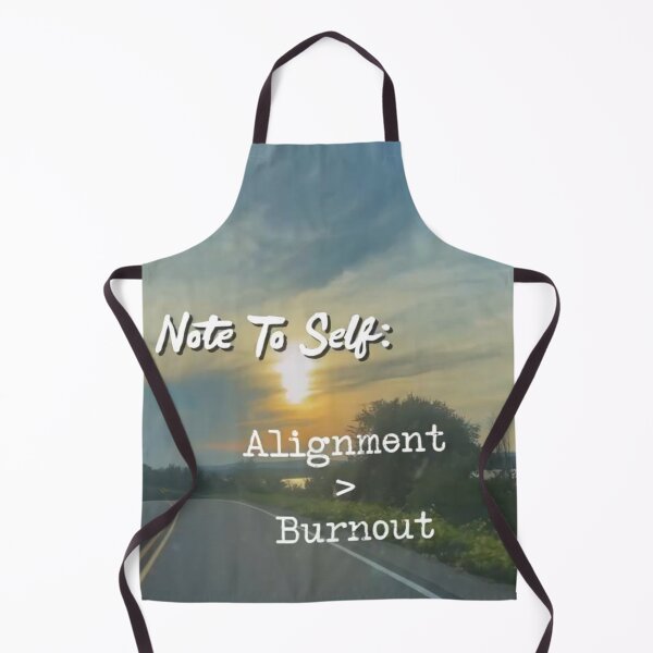 Item preview, Note to Self: Alignment Over Burnout – Sunset Drive at Lake Wisconsin — Minimalist Mental Health Reminder designed and sold by aadventures.