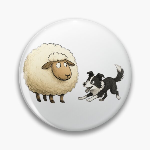 Item preview, Border collie and sheep designed and sold by anetazakova.