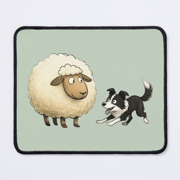 Item preview, Border collie and sheep designed and sold by anetazakova.