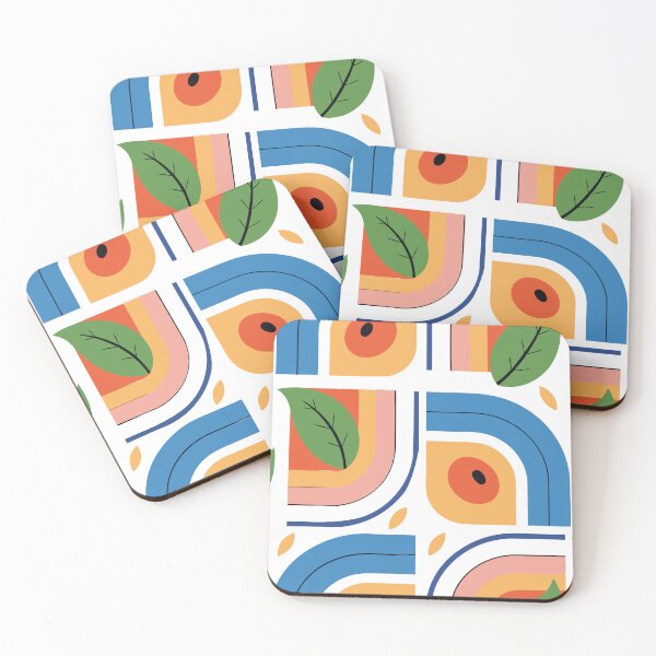Item preview, A vibrant retro-modern pattern designed and sold by Drawings Project.
