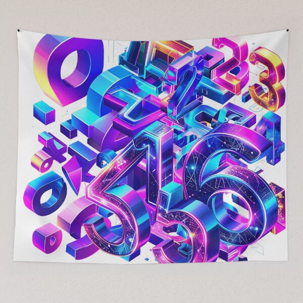 Item preview, World of Numbers Digital Universe Mathematical Dimensions designed and sold by Nok-Thep.