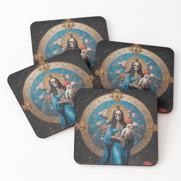 Item preview, Blue Dress Santa Muerte designed and sold by AliceWhiteDF.