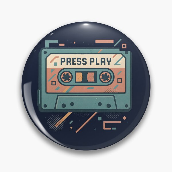 Item preview, Press Play – Retro Mixtape Vibes designed and sold by MysticArtisan.