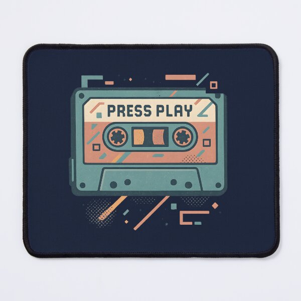 Item preview, Press Play – Retro Mixtape Vibes designed and sold by MysticArtisan.