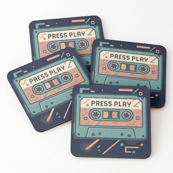 Item preview, Press Play – Retro Mixtape Vibes designed and sold by MysticArtisan.