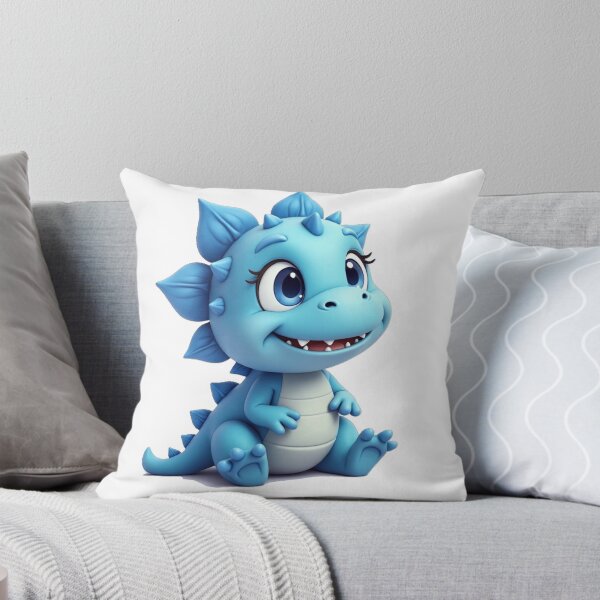 Item preview, cute adorable blue dinosaur designed and sold by nicnacc.