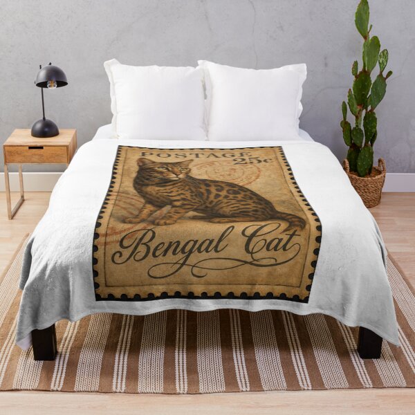 Item preview, Vintage Bengal Cat Postage Stamp - 25c Collectible Treasure designed and sold by ForeverPrintsOK.