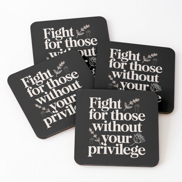 Item preview, Fight For Those Without Your Privilege Floral Protest - The perfect gift for someone who believes in equality, stands up for others, and isn’t afraid to speak out for social justice. designed and sold by ZyziowskyArt.