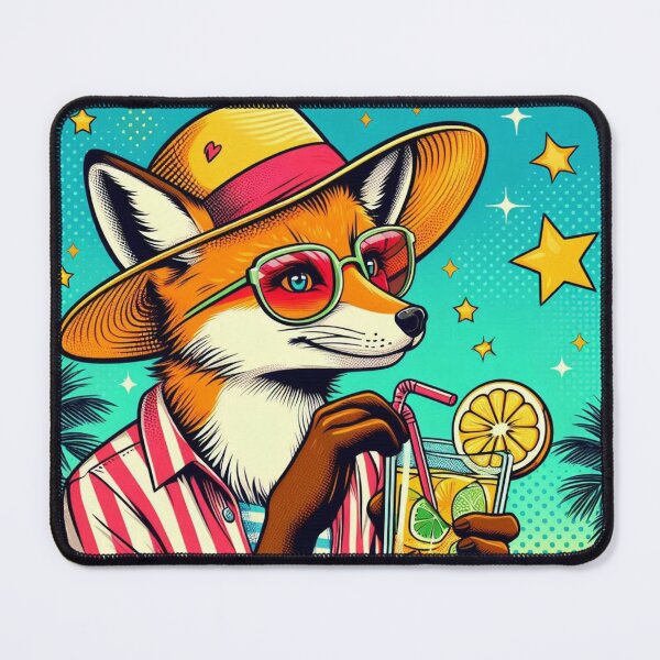 Item preview, Cute fox at summer holiday designed and sold by Dogandesighn.