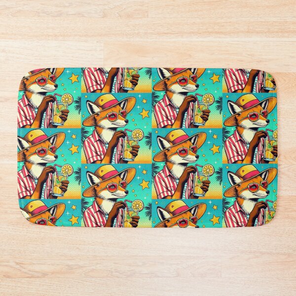 Item preview, Cute fox at summer holiday  designed and sold by Dogandesighn.