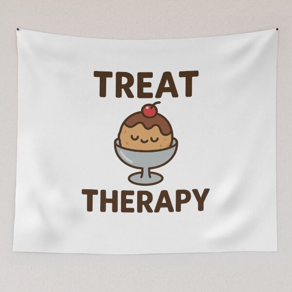 Item preview, Treat Therapy Like a Snack – Mental Health Humor Tee designed and sold by ALITOPRINCE.