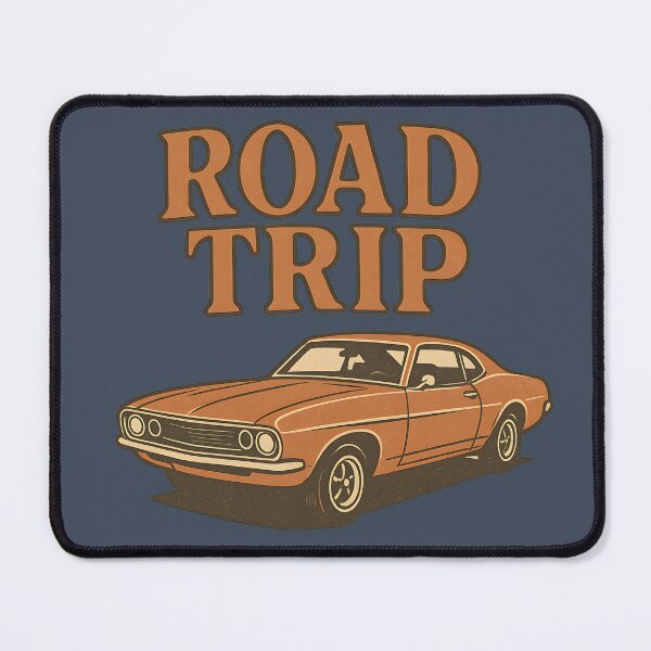 Item preview, Retro Road Trip T-Shirt with Classic Muscle Car – Vintage Style Design designed and sold by Moodelier.