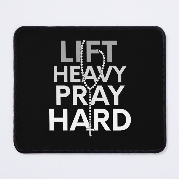Item preview, Lift Heavy Pray Hard - Rosary designed and sold by RosCraft.