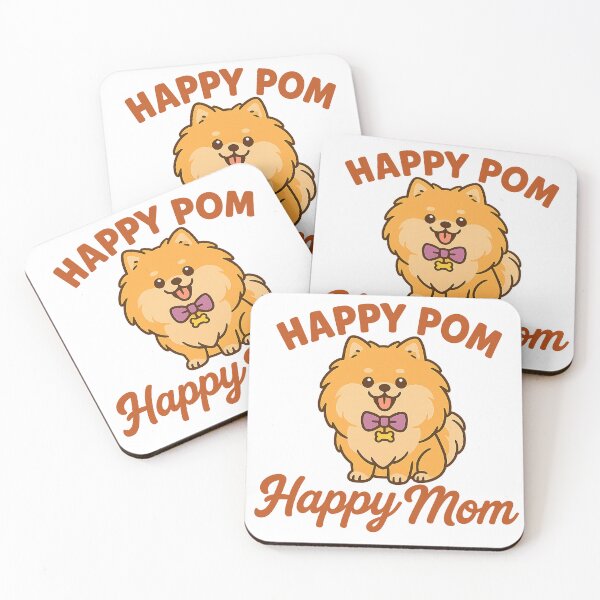 Artikelvorschau, Happy Pom Happy Mom – Süßes Pommersches Hundeliebhaber-Shirt entworfen und verkauft von FurBaeFetch.