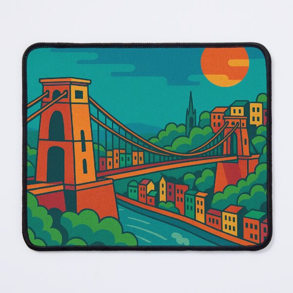 Item preview, Vintage-Inspired Digital Retro Pop Art Travel Poster of Bristol | Iconic Cityscape Illustration | Bold Colorful Wall Art | Bristol Landmark Decor designed and sold by PaintedPixels01.