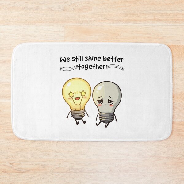 Item preview, Cute Lightbulb Friends – We Shine Better Together designed and sold by Balasan.