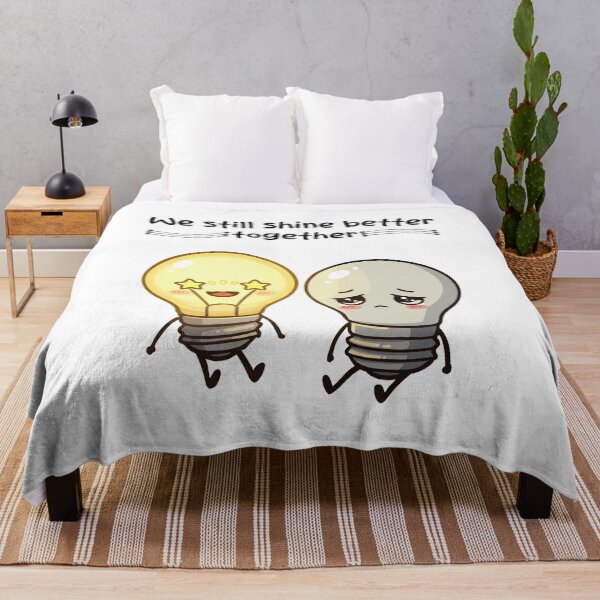 Item preview, Cute Lightbulb Friends – We Shine Better Together designed and sold by Balasan.