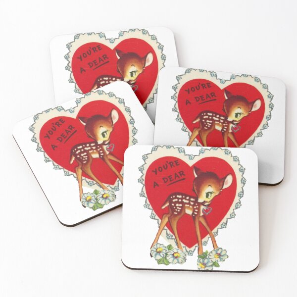 Item preview, Vintage deer with heart designed and sold by Pixiedrop.