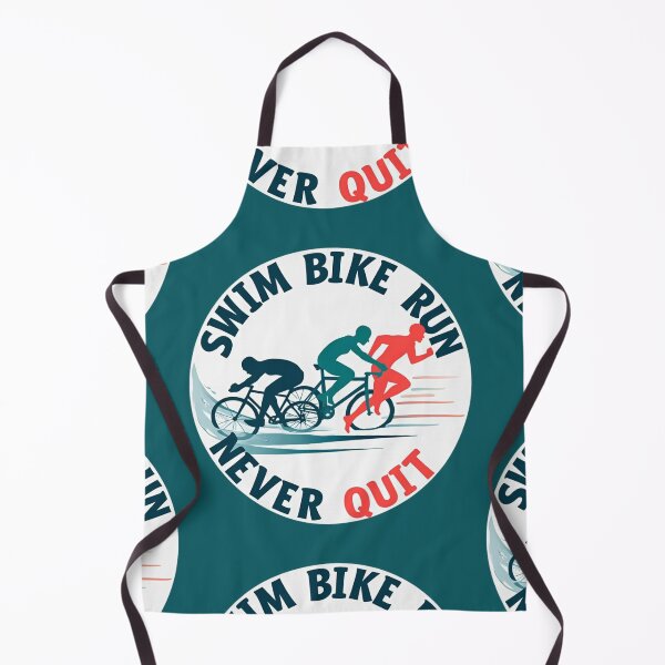 Item preview, Swim, Bike, Run, and Never Quit – Endurance Sport Motivation Sticker designed and sold by Triathlongram.