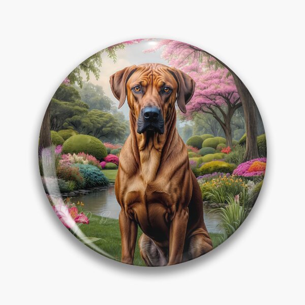 Item preview, Willa Rhodesian Ridgeback Dog Portrait Painting designed and sold by Heart and Soul Studio.