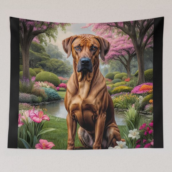 Item preview, Willa Rhodesian Ridgeback Dog Portrait Painting designed and sold by Heart and Soul Studio.