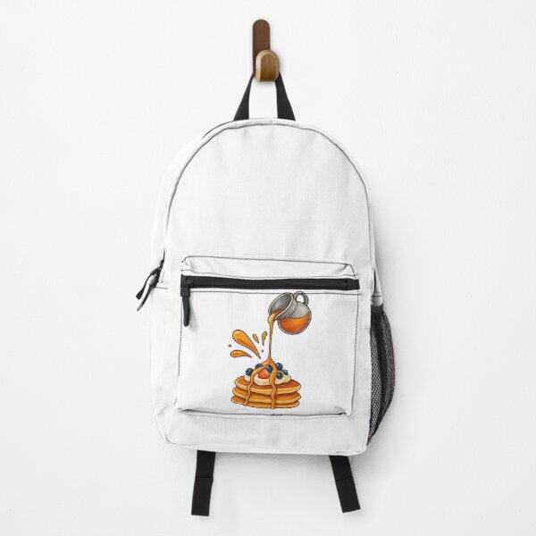 Item preview, Pancakes and Syrup Splash with Berries Illustration designed and sold by ArtfulWeave.