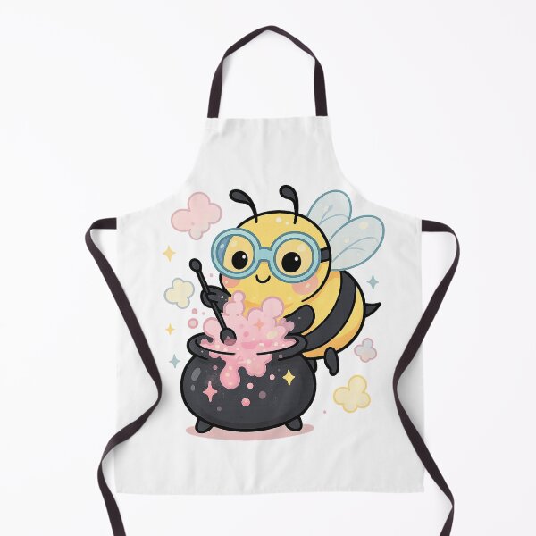 Item preview, Kawaii Potion Bee – Magical Cauldron Disaster Sticker designed and sold by Tenpercentluck.