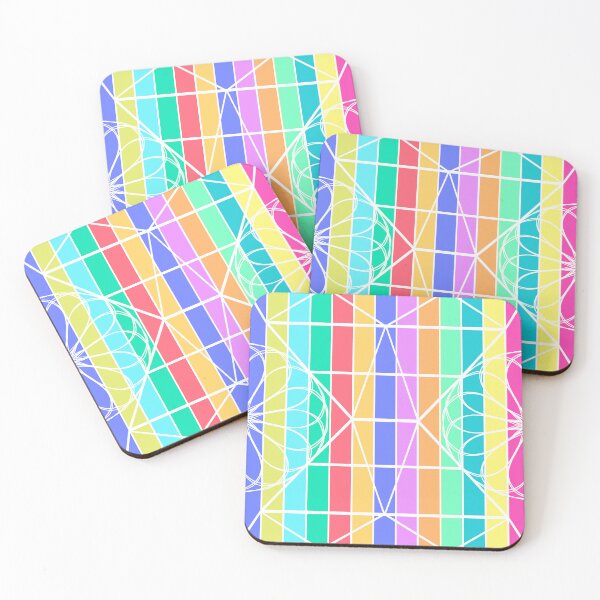Item preview, Colorful abstract pattern with stripes designed and sold by AriLady.