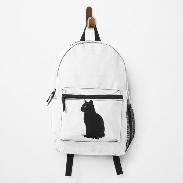 Item preview, Mysterious Black Cat with Elegant Silhouette designed and sold by ArtfulWeave.