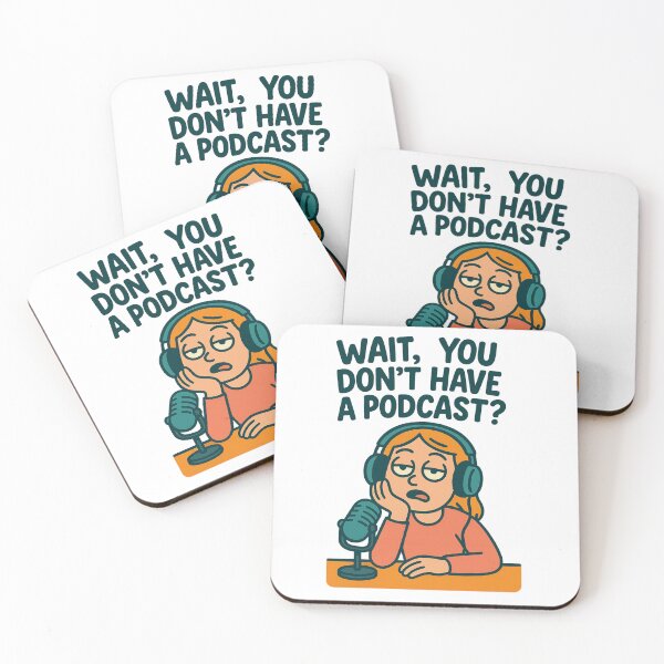 Item preview, Sarcastic Podcast Meme Cartoon designed and sold by MetaMuralStudio.