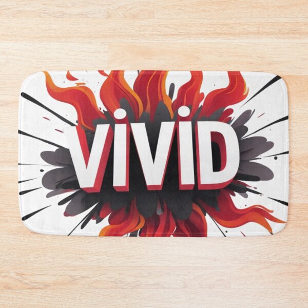 Item preview, Vivid Red Typography Bold Vector Art Print designed and sold by Dew's.