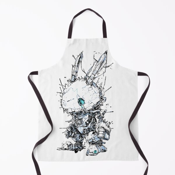 Item preview, Cyborg Bunny with Blue Eye — Futuristic Robot Rabbit Digital Art designed and sold by Verbul.