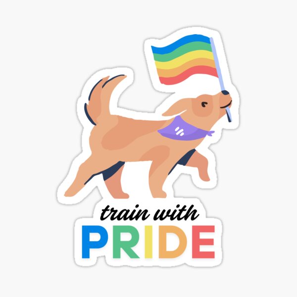 train with pride Sticker