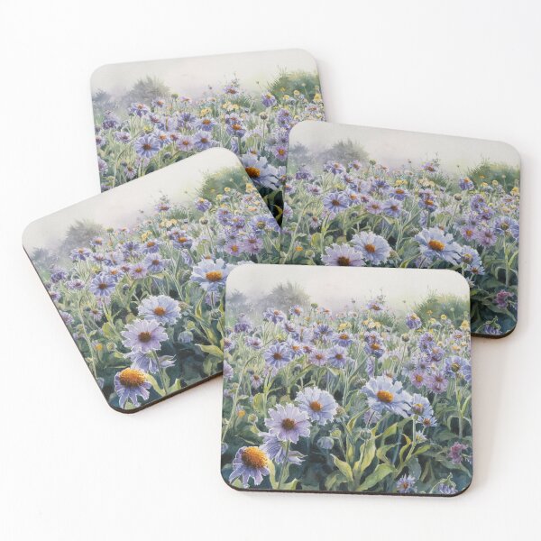 Item preview, Beautiful wave of camomile,watercolor. designed and sold by elegantpaterns.