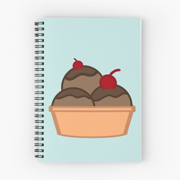 Item preview, Helado de chocolate en taza con cerezas encima designed and sold by IzzyMusique.