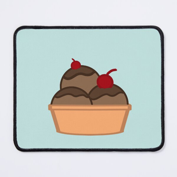 Item preview,  chocolate ice cream sundae in a cup with cherries on top  designed and sold by IzzyMusique.
