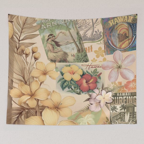 Artikelvorschau, Vintage Hawaii Postkarte Scrapbook entworfen und verkauft von J Marielle Designs.