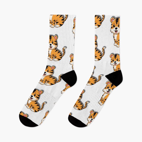 Item preview, Adorable Cartoon Tiger – Cute Jungle Animal Illustration designed and sold by WildPetal.