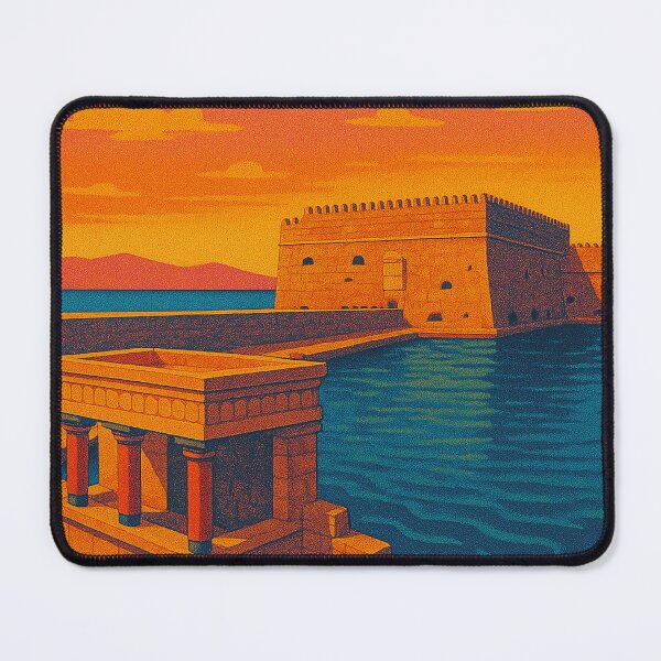 Item preview, Heraklion Greece Retro Poster | Vintage Crete Wall Art | Digital Pop Art Travel Print | Colorful Greek Island Decor | Heraklion Travel Aesthetic designed and sold by PaintedPixels01.