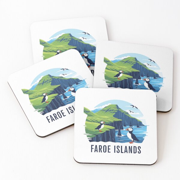 Item preview, Faroe Islands Puffins - Denmark (Country Collection) designed and sold by HeartbeatPrint.