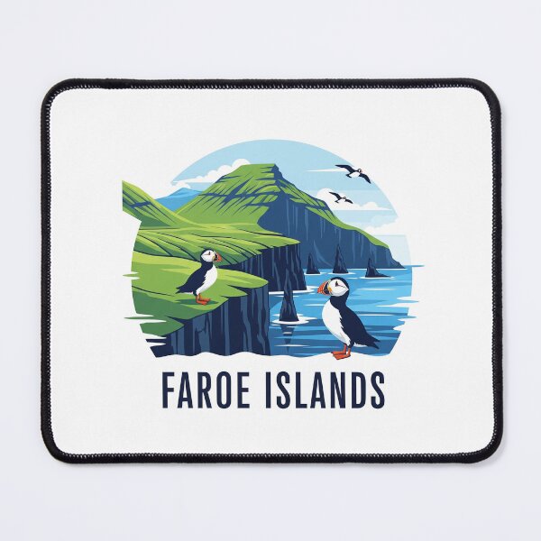 Item preview, Faroe Islands Puffins - Denmark (Country Collection) designed and sold by HeartbeatPrint.