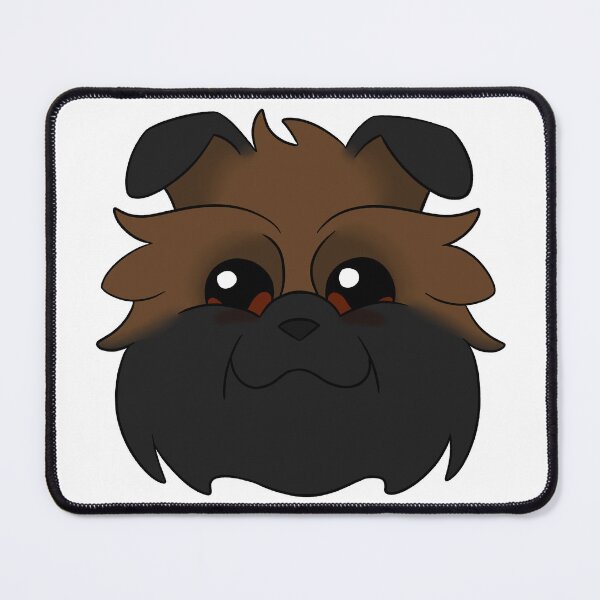 Item preview, Brown Affenpinscher Black Ears Snout Tear Stains designed and sold by OliRoseArt.
