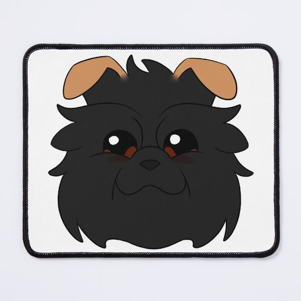 Item preview, Black Affenpinscher Light Brown Ears Tear Stains designed and sold by OliRoseArt.