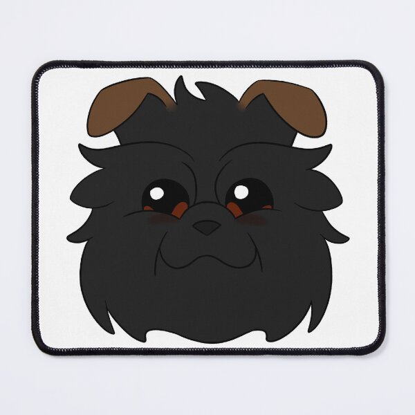 Item preview, Black Affenpinscher Brown Ears Tear Stains designed and sold by OliRoseArt.