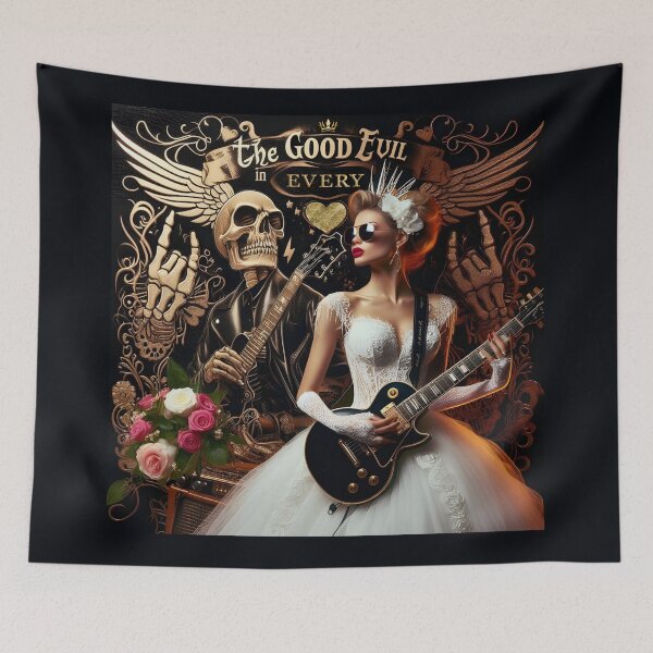 Item preview, Gothic Bride Glam Guitar designed and sold by Voodoo Store Paranormal Collections.