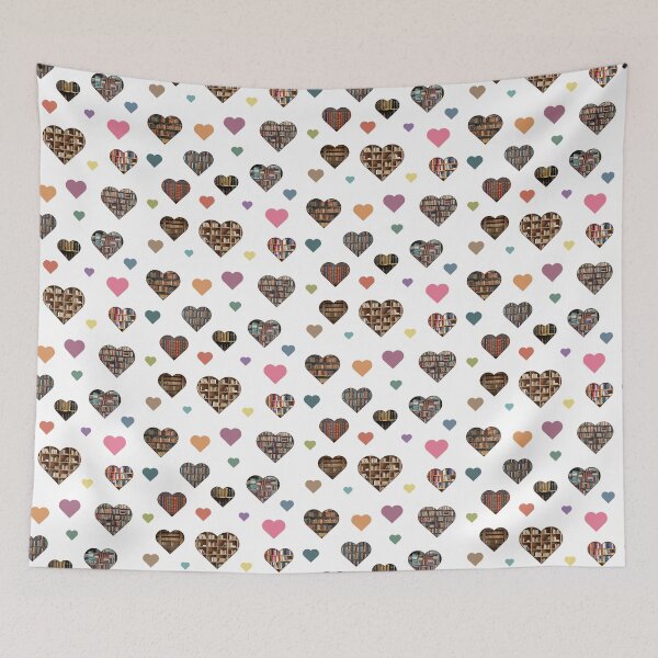 Item preview, Book Lover Hearts - Cozy Library Aesthetic for Readers designed and sold by Fadastic.