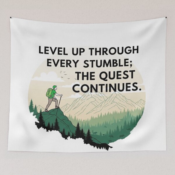 Item preview, Level up through every stumble; the quest continues designed and sold by KianDexi.