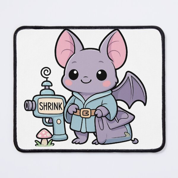 Item preview, Kawaii Shrink Ray Bat – Cute Magic School Dropout Sticker designed and sold by Tenpercentluck.