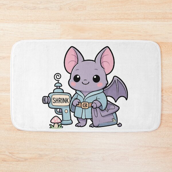 Item preview, Kawaii Shrink Ray Bat – Cute Magic School Dropout Sticker designed and sold by Tenpercentluck.