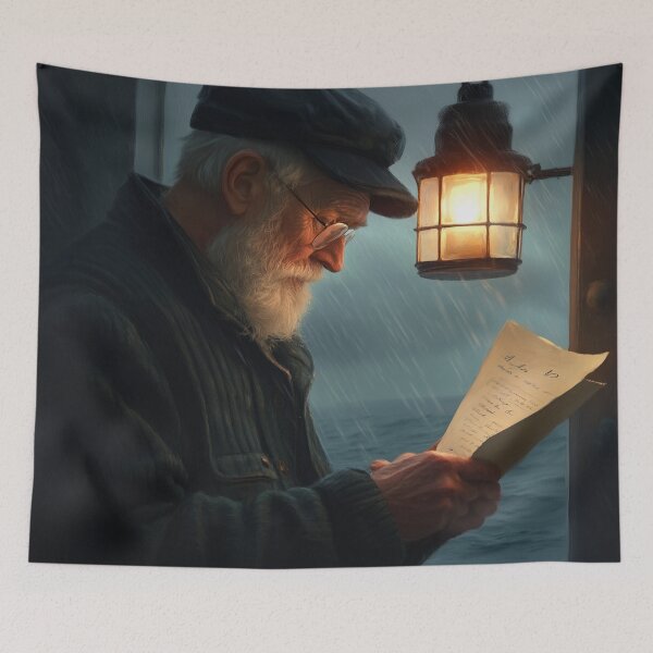 Item preview, Old Sailor Reading designed and sold by Rtymer.
